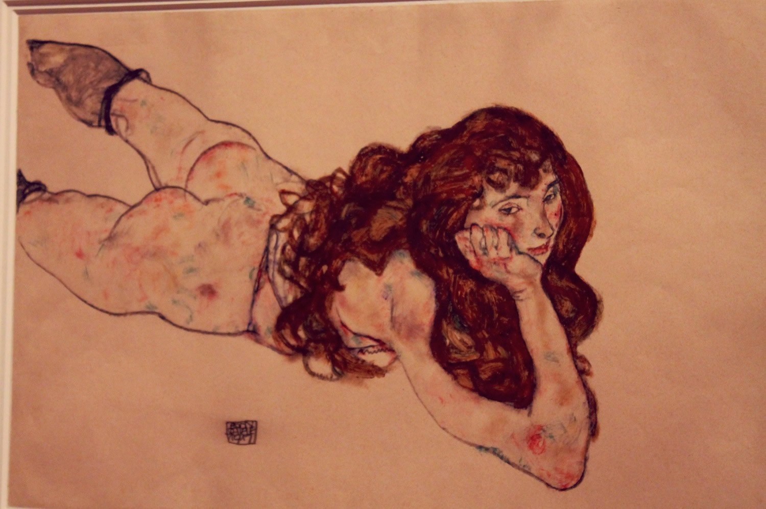Egon Schiele - "Weiblicher Akt" - 1917