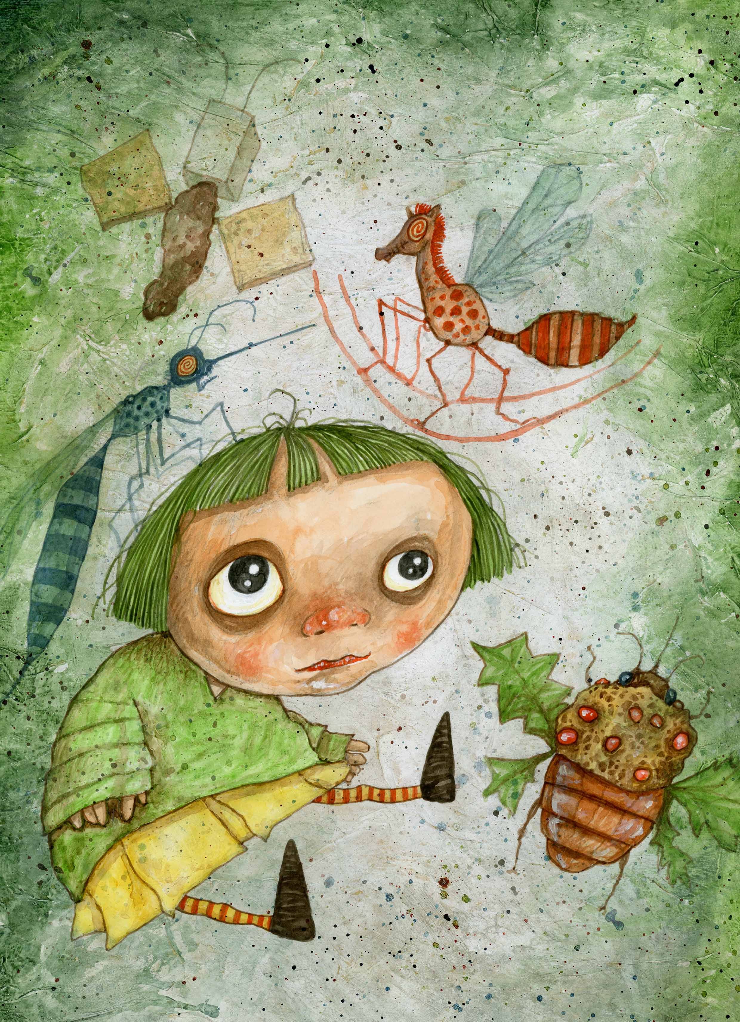 Alice e insetti ©Stefano Bessoni