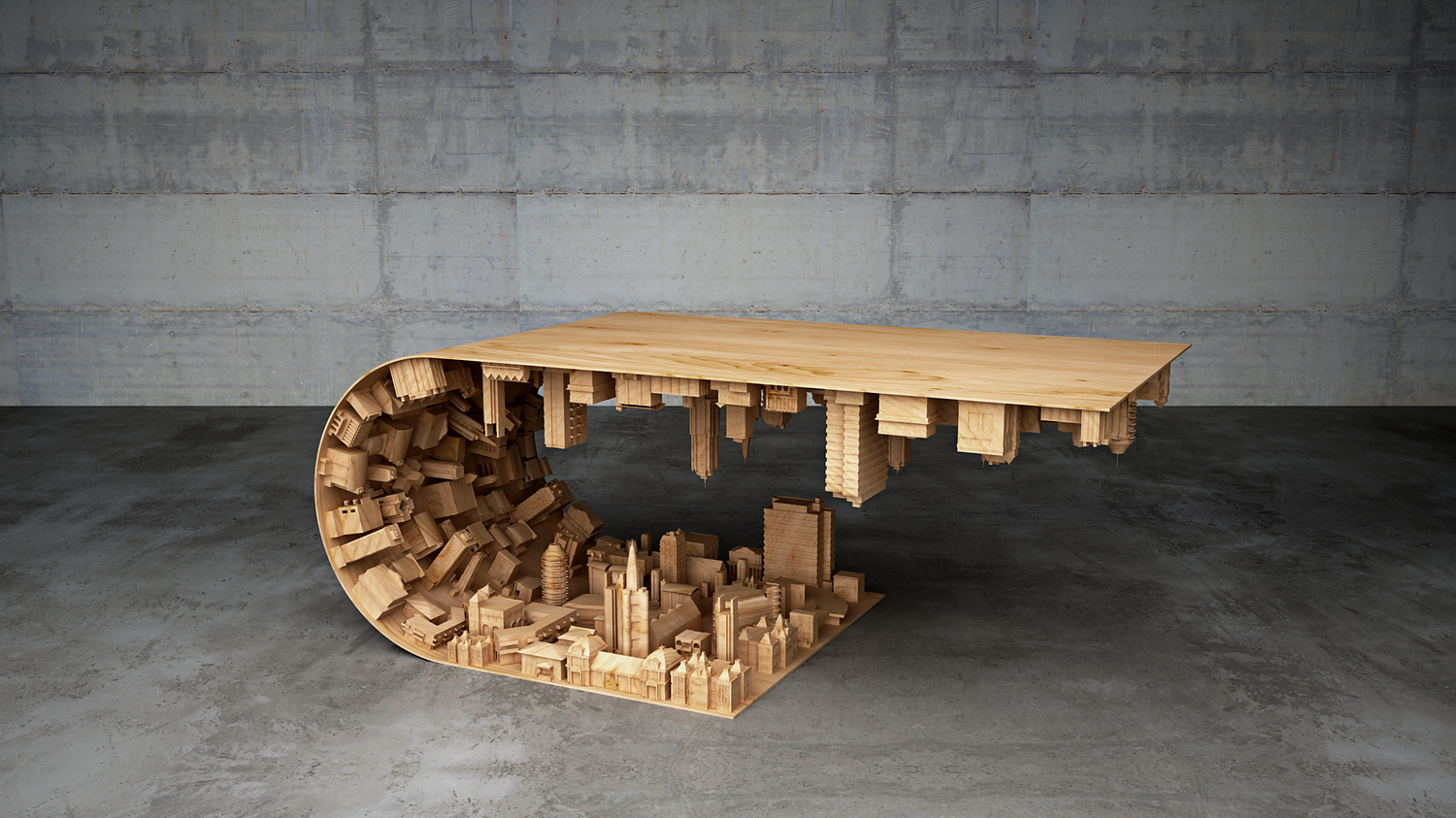 Stelios Mousarris, “Wave City Coffee Table”
