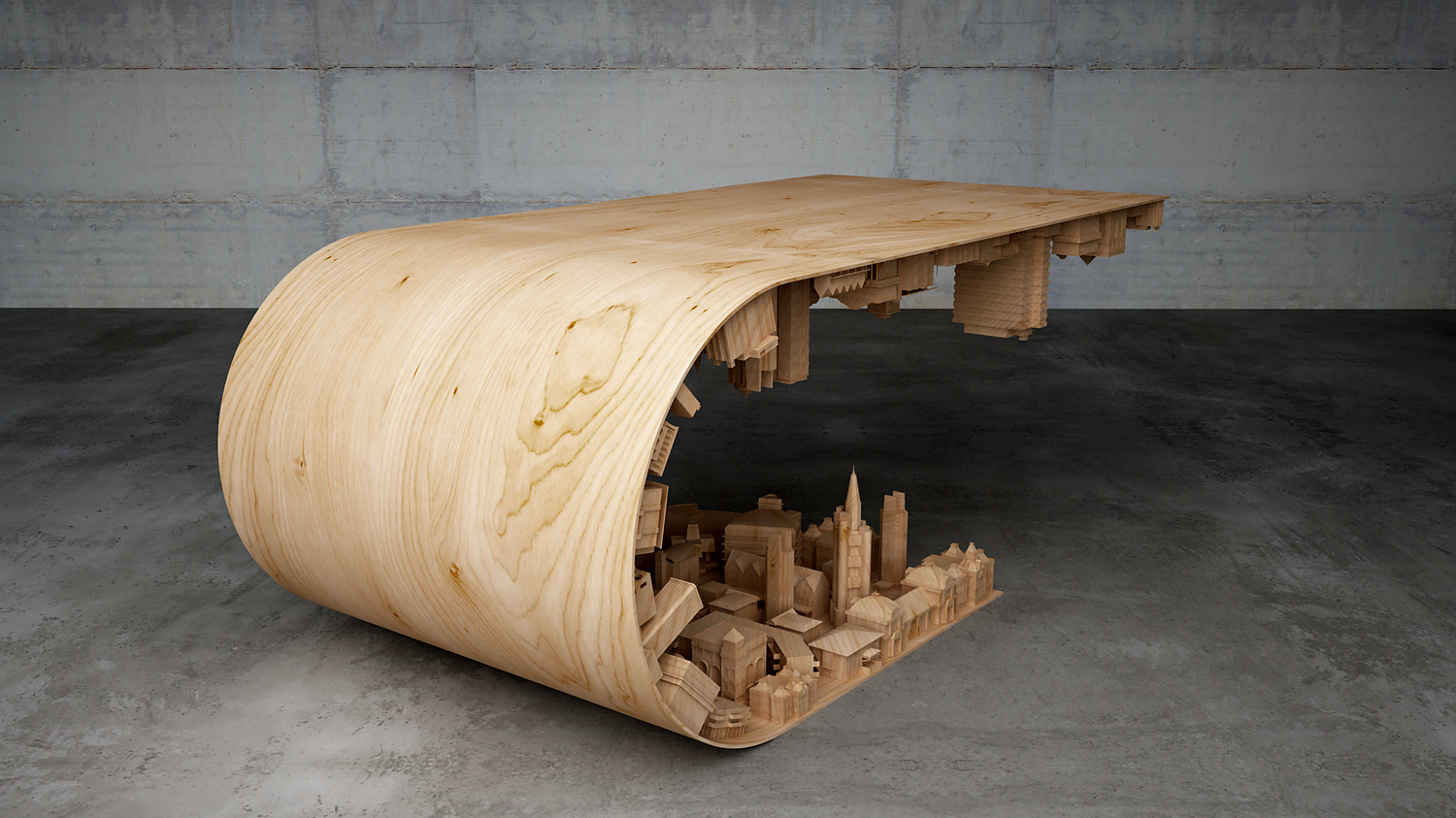 Stelios Mousarris, “Wave City Coffee Table”